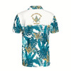 Ahoyprints Personalized Name Lodge Name Masonic Freemasonry Tropical Plants Men's Polo Shirt