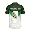 Ahoyprints Personalized Name Team Funny Hawaiian Pattern Pickleball Lover Men's polo Shirt