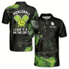Ahoyprints Personalized Name Leave It All On The Court Pickleball Men's Polo Shirt