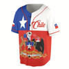 Ahoyprints Personalized Name Number Chile Flag Coat of Arms Baseball Jersey
