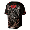 Ahoyprints Zodiac Constellation Leo On Flame Hard Fire Baseball Jersey