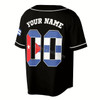 Ahoyprints Personalized Name Number Baseball Puerto Rico Puerto Rican Flag Baseball Jersey