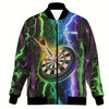 Ahoyprints Personalized Dart Beer That's Why I'm Here! Dart Unisex Bomber Jacket For Professional Dart Players