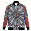 Ahoyprints Personalized Dart Unisex Bomber Jacket For Professional Dart Players For Dart Enthusiasts Style 6