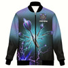 Ahoyprints Personalized Lightning Dart Unisex Bomber Jacket For Professional Dart Players For Dart Enthusiasts