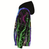 Ahoyprints Personalized Colorful Lightning Darts Unisex Zipper Hoodie For Dart Players And Enthusiasts