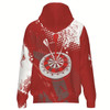 Ahoyprints Personalized Dart Unisex Zipper Hoodie Retro And Pattern For Dart Players And Enthusiasts