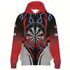 Ahoyprints Personalized Dart Unisex Zipper Hoodie With Lightning And Thunder Flame For Dart Players And Enthusiasts