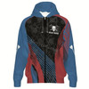 Ahoyprints Personalized Darts Unisex Zipper Hoodie In And With Skull Design For Dart Players And Enthusiasts