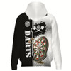 Ahoyprints Personalized Darts Unisex Zipper Hoodie In And For Dart Players And Enthusiasts Style 5