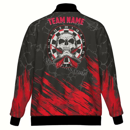 Ahoyprints Personalized Roll Tribal Dart Unisex Bomber Jacket For Professional Dart Players For Dart Enthusiasts