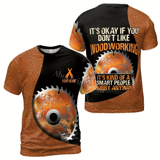 Ahoyprints Personalized Name Carpenter It's Kind Of A Smart People Hobby Anyway Men's T-shirt