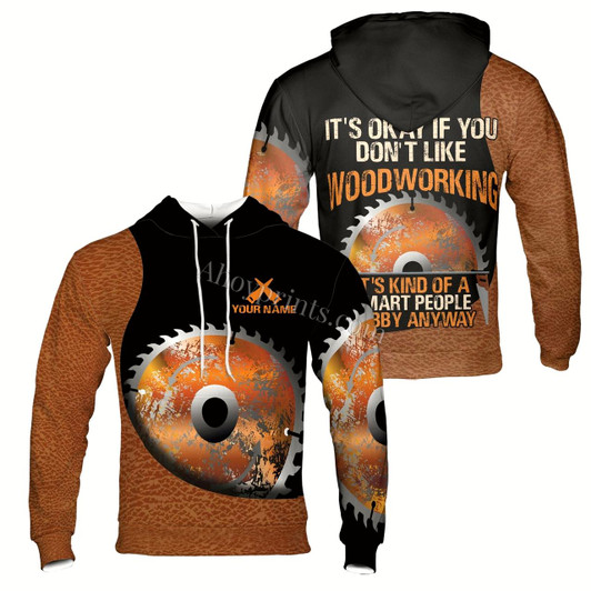 Ahoyprints Personalized Name Carpenter It's Kind Of A Smart People Hobby Anyway Hoodie Sweatshirt