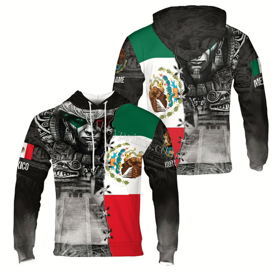Ahoyprints Personalized Name Mexico Aztec Mayan Patterns Hoodie Sweatshirt