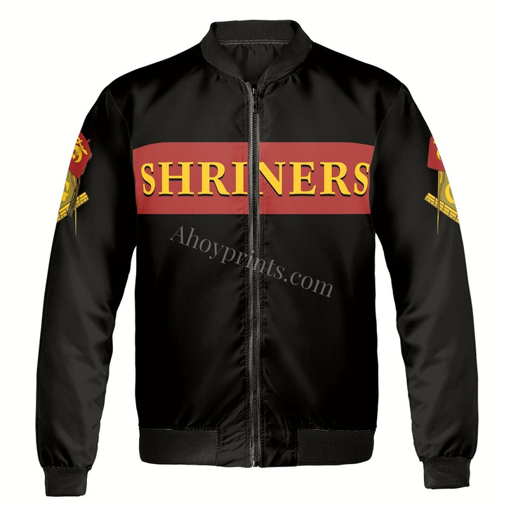 Ahoyprrints Personalized Shriners With Mason Noble Shriner Bomber Jacket