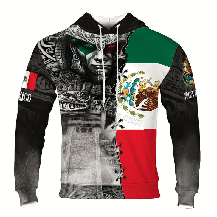 Ahoyprints Personalized Name Mexico Aztec Mayan Patterns Hoodie Sweatshirt