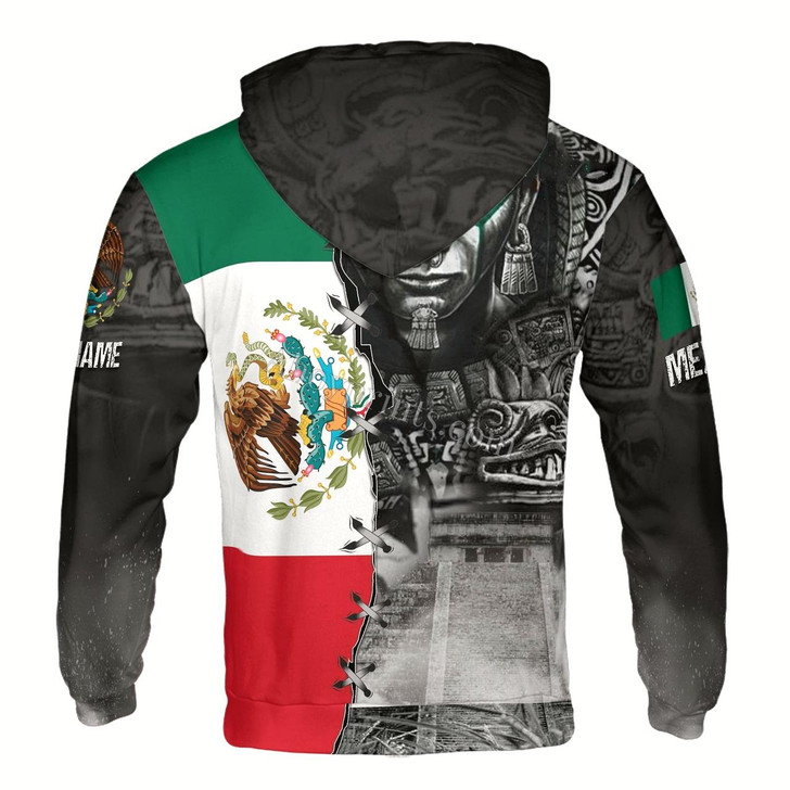 Ahoyprints Personalized Name Mexico Aztec Mayan Patterns Hoodie Sweatshirt
