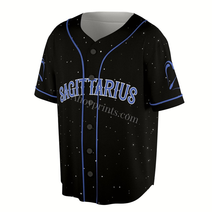 Ahoyprints Symbol Zodiac Constellation Sagittarius Star Baseball Jersey