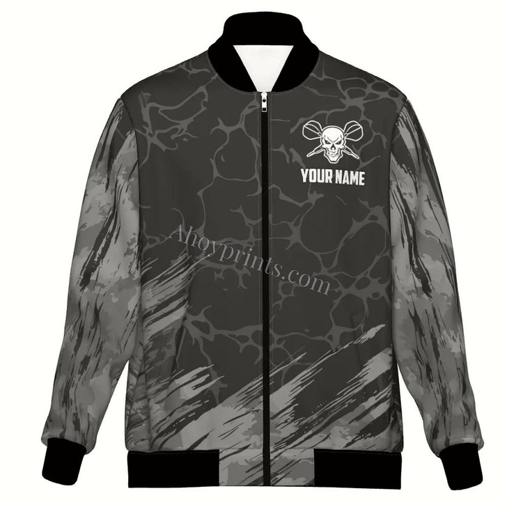 Ahoyprints Personalized Colorful Lightning Dart Unisex Bomber Jacket For Professional Dart Players For Dart Enthusiasts