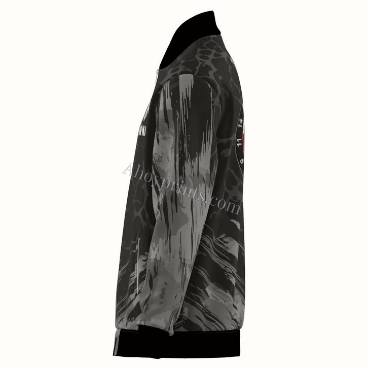 Ahoyprints Personalized Colorful Lightning Dart Unisex Bomber Jacket For Professional Dart Players For Dart Enthusiasts