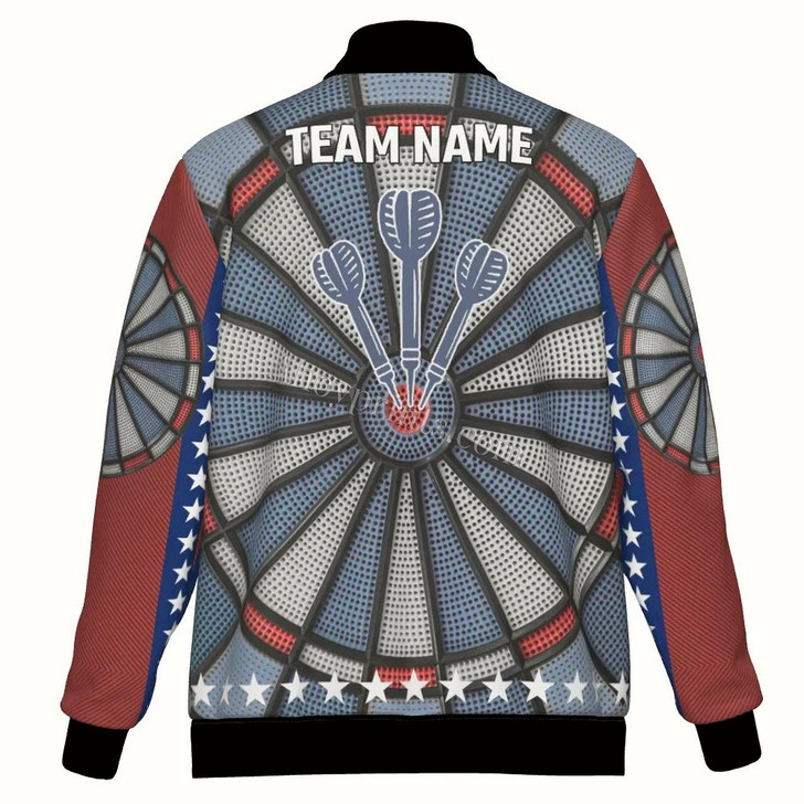 Ahoyprints Personalized Dart Unisex Bomber Jacket For Professional Dart Players For Dart Enthusiasts Style 6