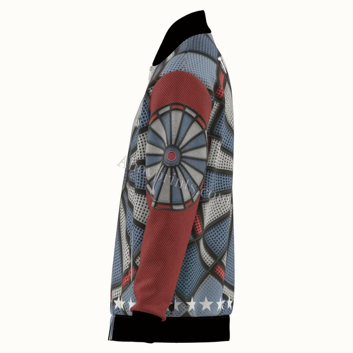 Ahoyprints Personalized Dart Unisex Bomber Jacket For Professional Dart Players For Dart Enthusiasts Style 6