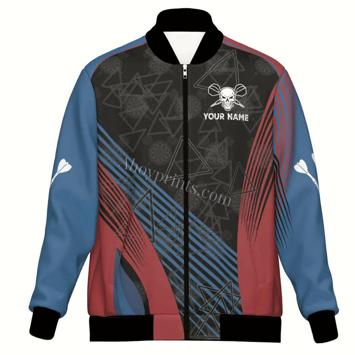 Ahoyprints Personalized Dart Unisex Bomber Jacket For Professional Dart Players In For Dart Enthusiasts Style 3