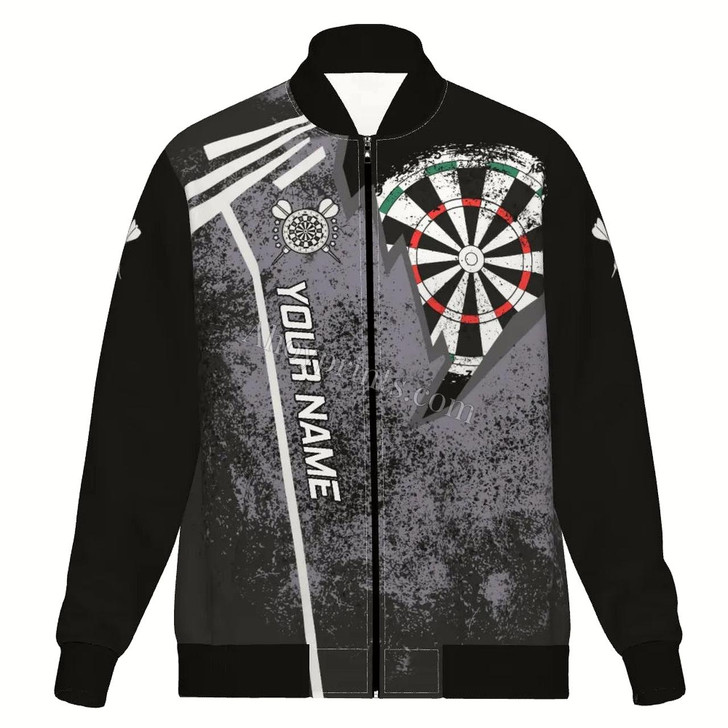 Ahoyprints Personalized Dart Unisex Bomber Jacket For Professional Dart Players For Dart Enthusiasts Style 8