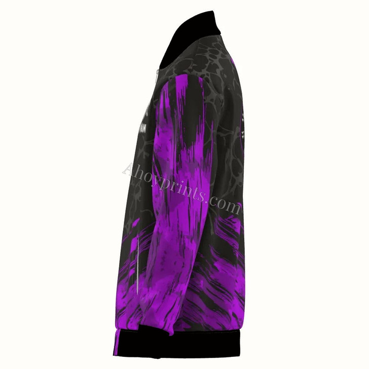 Ahoyprints Personalized Skull Dart Unisex Bomber Jacket For Professional Dart Players For Dart Enthusiasts Style 2