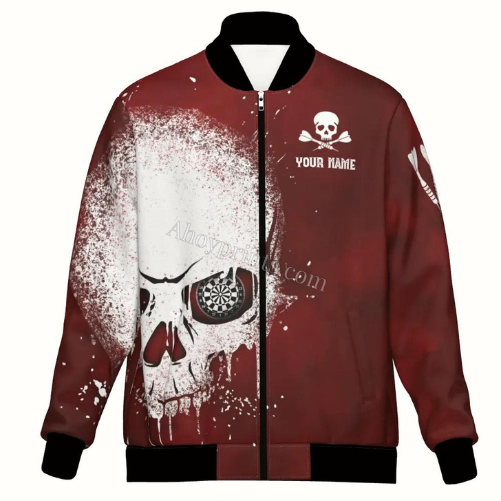 Ahoyprints Personalized Dart Unisex Bomber Jacket For Professional Dart Players For Dart Enthusiasts For Dart Enthusiasts