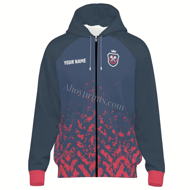 Ahoyprints Personalized Darts Unisex Zipper Hoodie In And For Dart Players And Enthusiasts Style 2