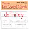 Teacher Red Word Cards (Structures Set)