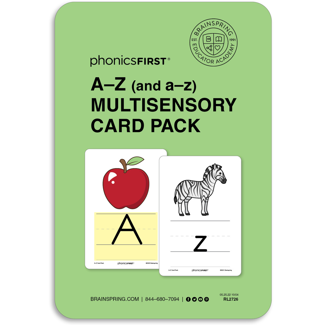 Pre-K Alphabet and Phonics First® Key Word Cards - Brainspring Store