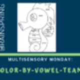 Multisensory Monday: Color-by-Vowel-Team!