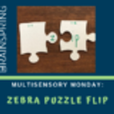 Multisensory Monday: Zebra Puzzle Flip