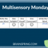 Multisensory Monday: 1-1-1 Doubling Rule Chart