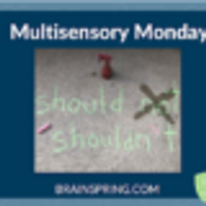 Multisensory Monday: Sidewalk Chalk Contractions