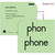 "phon/phone" Morpheme front and back