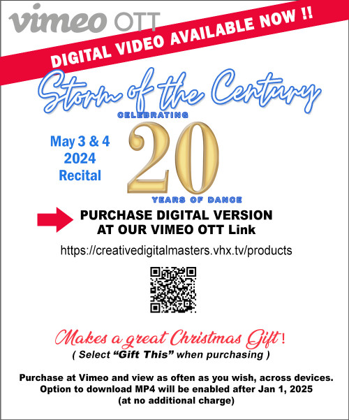 VIMEO Avail Now - STORM Recital 2024