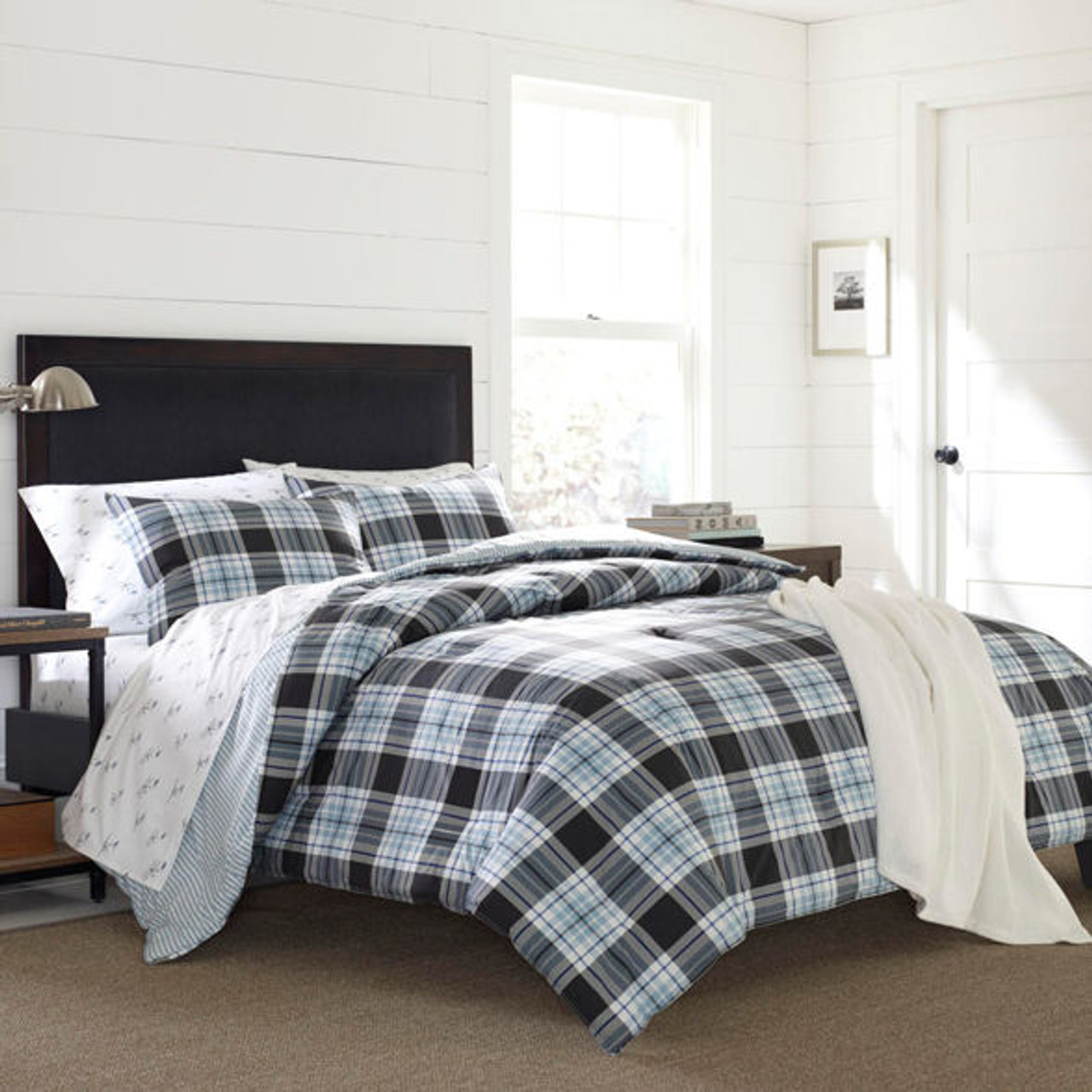 Housse de couette Eddie Bauer Lewis à carreaux