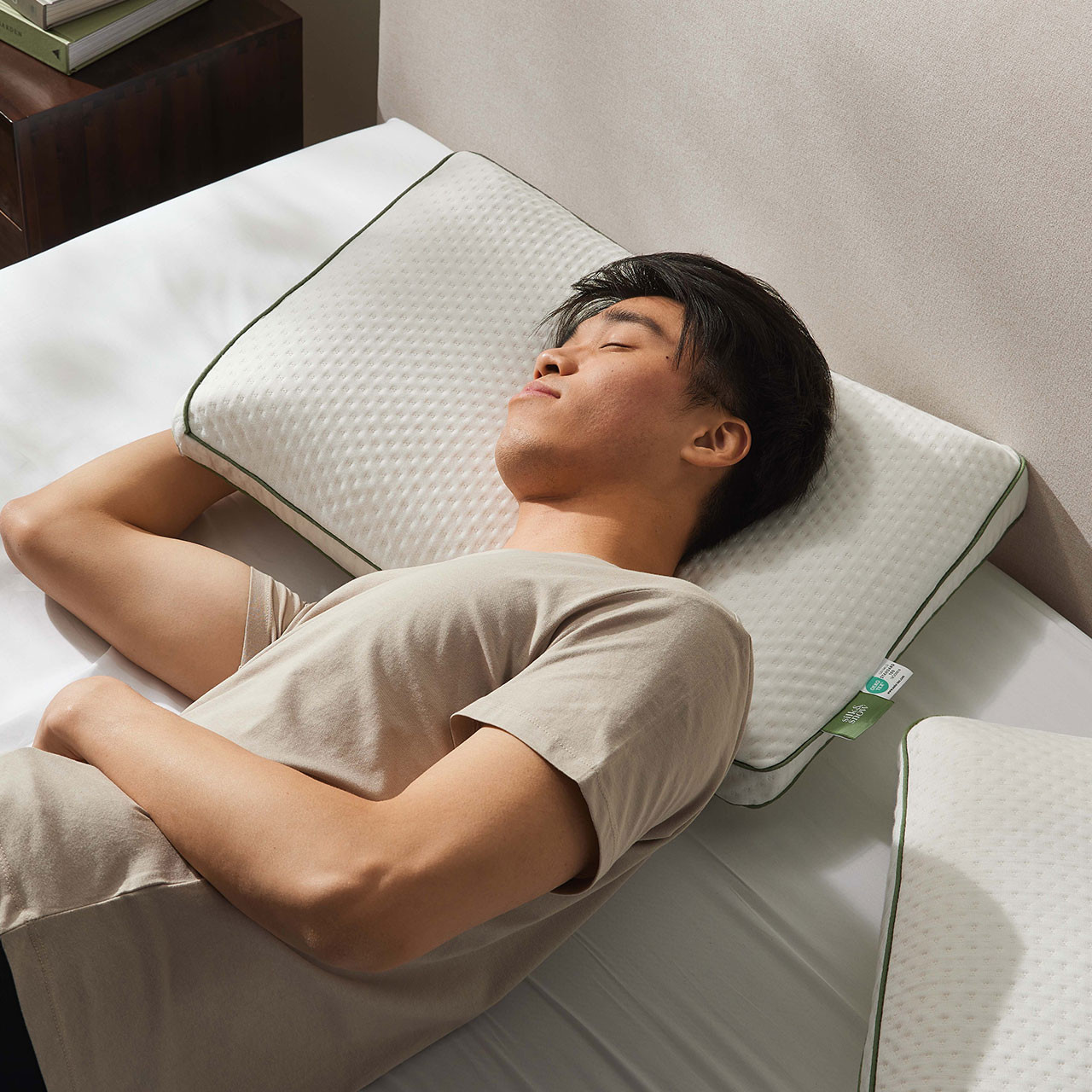 Oreiller de coté Silk & Snow Eco Soy