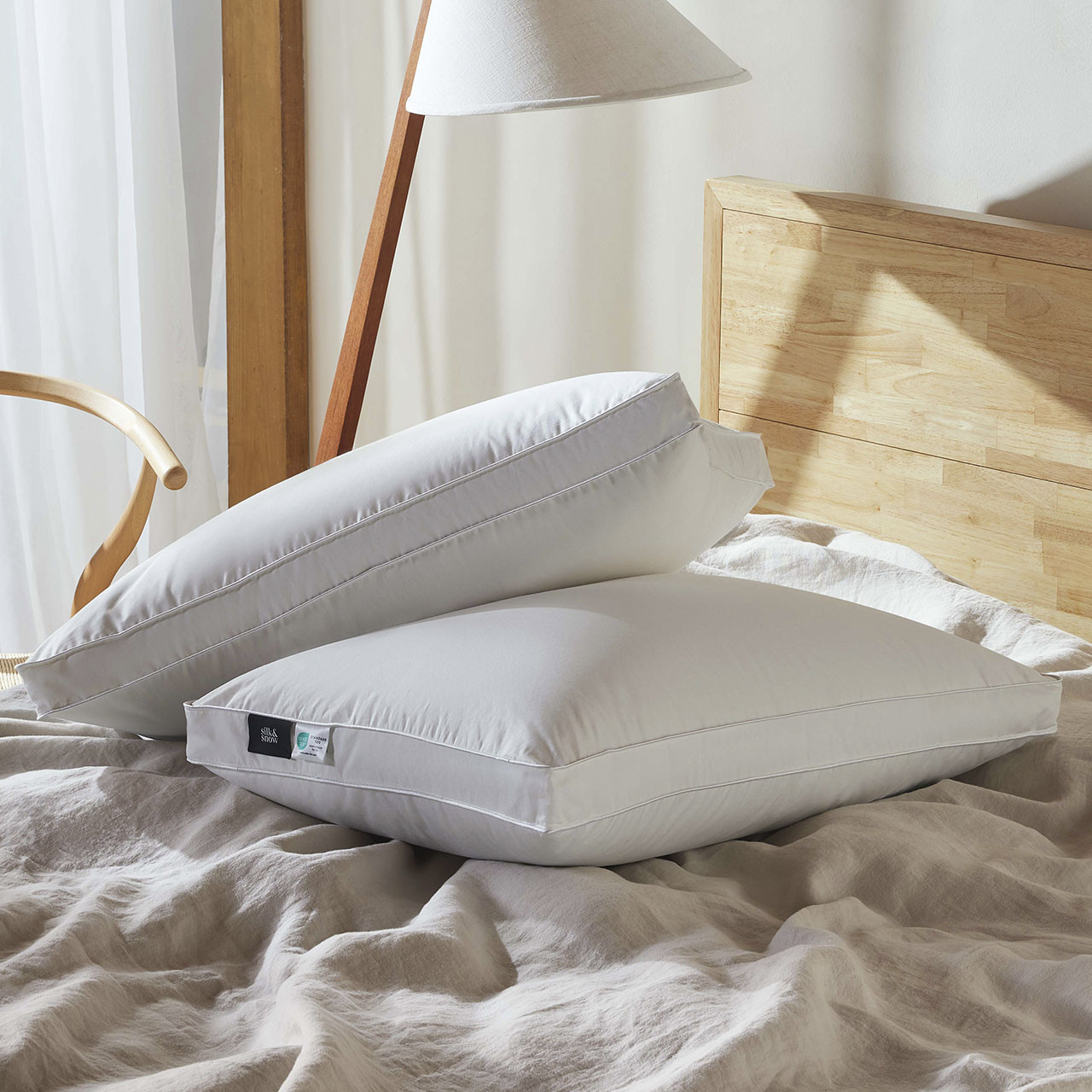 Oreiller de duvet Silk & Snow Reserve