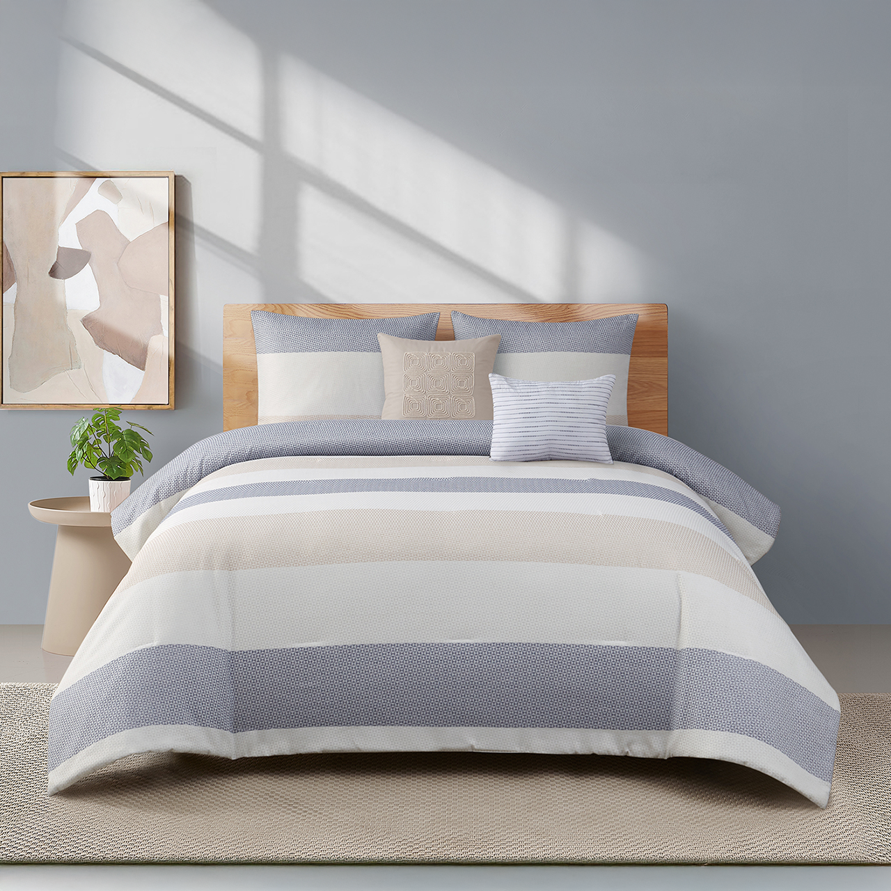 Beco Home Ensemble d'édredon Atticus