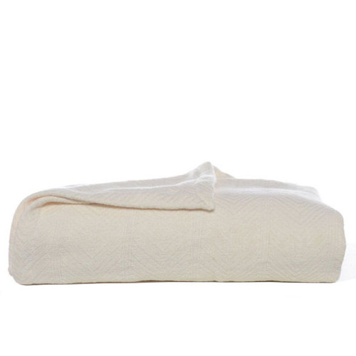 Couverture Eddie Bauer en coton à motif de chevron