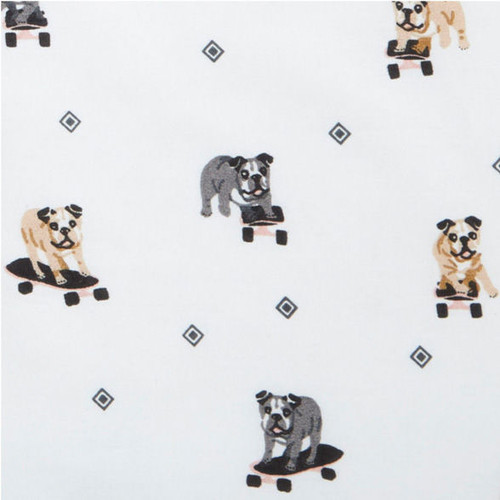 Ensemble de draps Skateboarding Bulldogs Poppy & Fritz