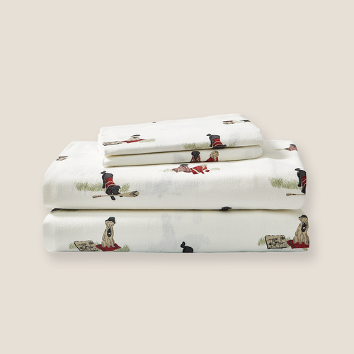 Ensemble de draps en flanelle Eddie Bauer Aventure avec retrievers Ensemble de draps en flanelle Eddie Bauer Aventure avec retrievers