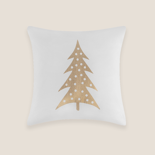 Jeté imprimé or métallique et coussin décoratif Snowden