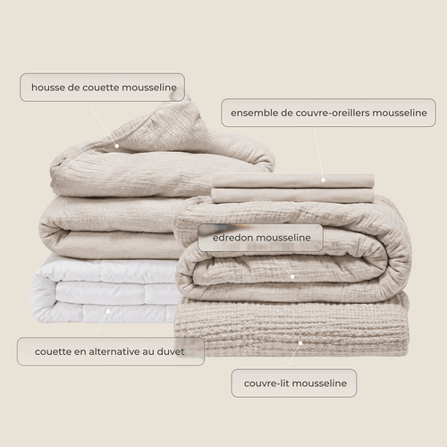 Ensemble mousseline Silk & Snow