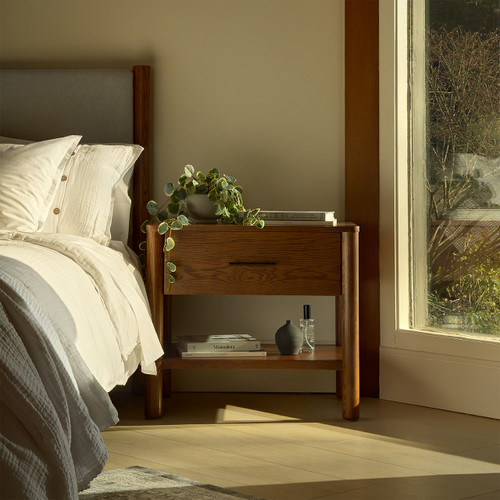 Table de nuit en bois Tofino Silk & Snow – 1 tiroir