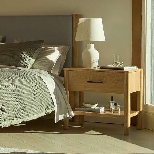 Table de nuit en bois Tofino Silk & Snow – 1 tiroir
